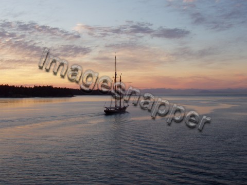 Yacht at Sunset