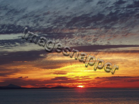 Sunset over Vancouver Bay, Canada