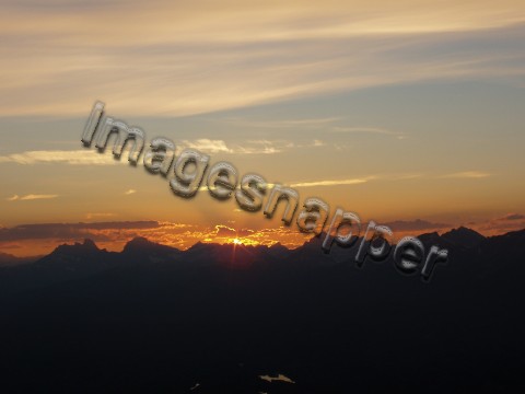 Sunset from Mount Whistler