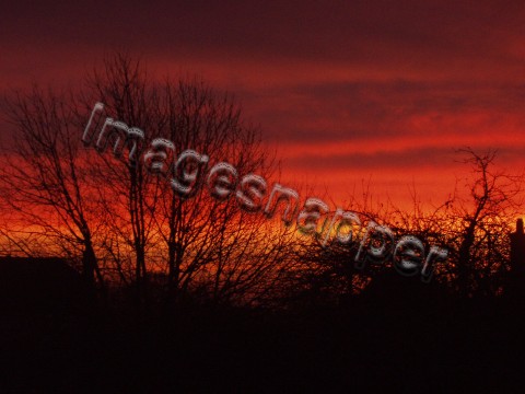 Sunrise over Dorset Village